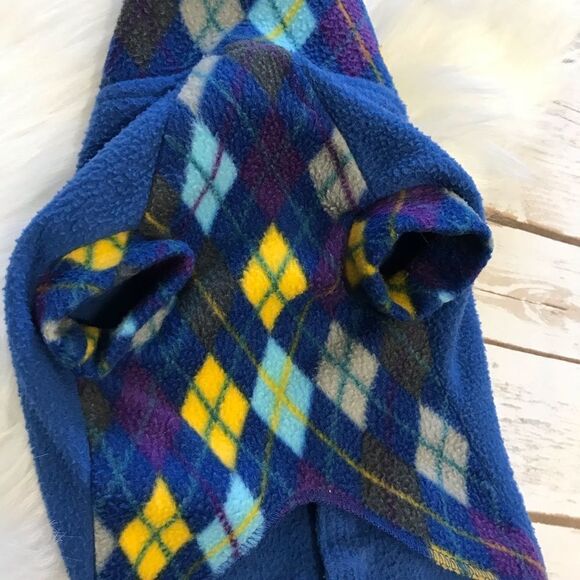 DELETING SOON Fleece Small Dog Sweater Jacket Blue - Picture 3 of 5